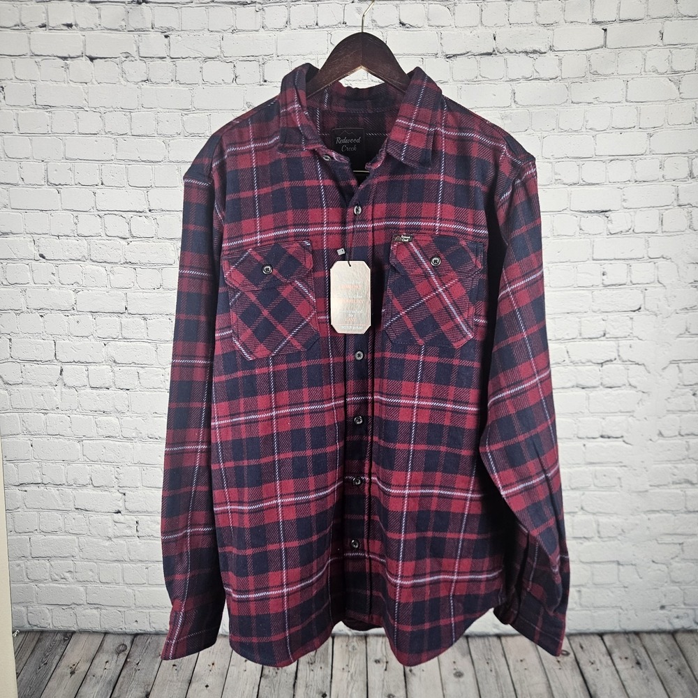Redwood Creek Shirt, Long Sleeve‎ XL Cotton.